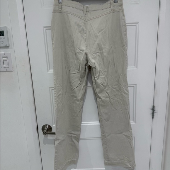 Lined beige denim pants - Picture 2 of 5